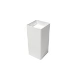 Vrijstaand Solid Surface wastafel Ember 40x40x85cm (lxdxh) - zonder kraangat
