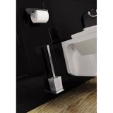 toilet brush S7 chrome with Holder