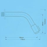 built-in fountain faucet Tube matt black