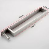 towel holder Cubic 40cm stainless steel with towel hook