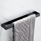 towel holder Cubic 40cm matt black