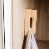 massive wooden towel and Clothing Hook oak