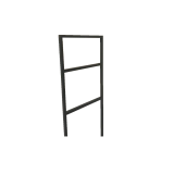 vanity unit set 3-piece Eternal 90cm oak - matt black, with solid surface washbasin and towel rack