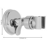 hand shower holder with suction cup chrome