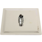 overhead shower 30x30cm polished stainless steel including ceiling connection