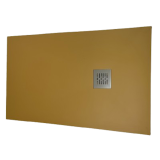 DOUCHEBAK COMPOSIET SOLID ECO 70X120CM EGAAL BRUINBEIGE RAL1011