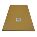 DOUCHEBAK COMPOSIET SOLID ECO 70X120CM EGAAL BRUINBEIGE RAL1011