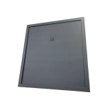 DOUCHEBAK COMPOSIET MET RAND STONE ECO 122X135 EGAAL ANTRACIET RAL7024
