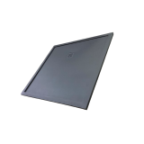 DOUCHEBAK COMPOSIET MET RAND STONE ECO 122X135 EGAAL ANTRACIET RAL7024