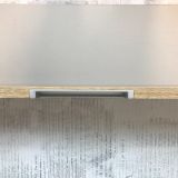 double vanity unit Roble 120cm, oak 'look' with Composite washbasin anthracite