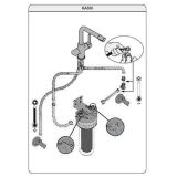 kitchen faucet Pure chrome with filtersystem