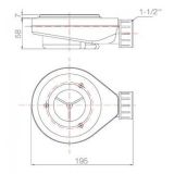 Composite shower tray Subway Eco 90x140cm white with drainage gutter  structure even