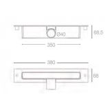 Composiet douchebak Venti Eco 80x180 cm Wit RAL 9003