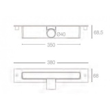 Solid Surface shower tray Hydra Eco 90x120cm white