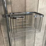 soapHolder and flash woodHolder Mistral chrome for mounting to sliding bar