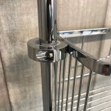 soapHolder and flash woodHolder Mistral chrome for mounting to sliding bar