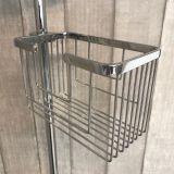 soapHolder and flash woodHolder Mistral chrome for mounting to sliding bar