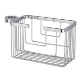 soapHolder and flash woodHolder Mistral chrome for mounting to sliding bar