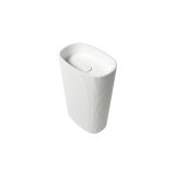 Vrijstaand Solid Surface wastafel Olympia 55x36x85cm (lxdxh) - zonder kraangat