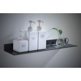 Shelf / shelf Kubik matt black 50cm