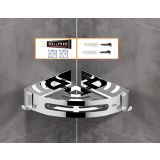 Corner Shelf / corner shelf soapHolder roundo chrome