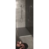 Custom made resin shower tray with drainage gutter Cosmo XL
