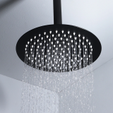 overhead shower Slim ø25cm matt black