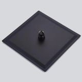 overhead shower Slim 40x40cm matt black