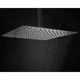 overhead shower Slim 40x40cm matt black