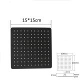 overhead shower Slim 15x15cm polished stainless steel