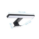 Led lamp Silvia 30cm black for mirror or mirror cabinet