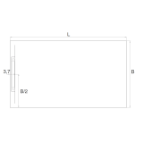 Composiet douchebak Venti Eco 80x180 cm Wit RAL 9003