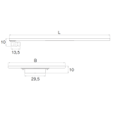 Composiet douchebak Venti Eco 80x180 cm Wit RAL 9003