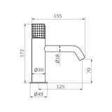 washbasin faucet Aura black