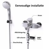 shower faucet water Temperature indicator with LED display