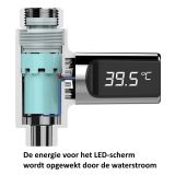 shower faucet water Temperature indicator with LED display