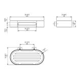 soapHolder S5 215mm stainless steel matt black