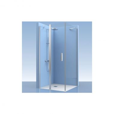 Revolving door with fixed wall and fixed side panel Padel