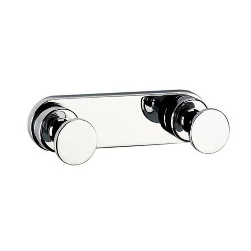 double Clothing- and towel hook Techno chrome