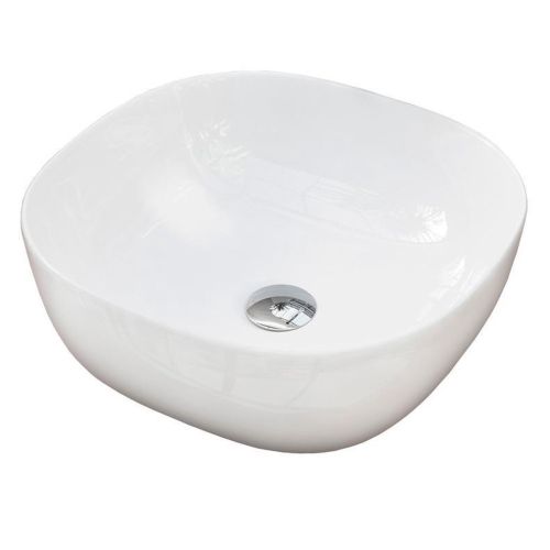 wash bowl surface-mounted Palma 40x40cm ceramic wit