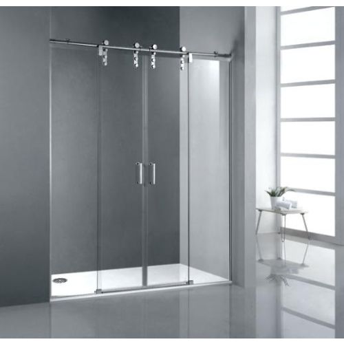 4-part custom shower enclosure with sliding doors Atempo