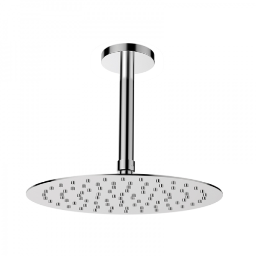 overhead shower ø25cm polished stainless steel including ceiling connection