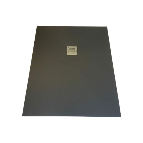 Composite shower tray Solid Eco 90x120cm anthracite structure even