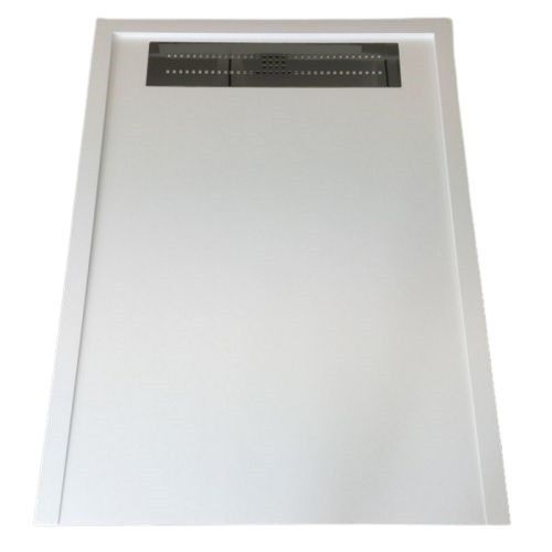 Composite shower tray Subway Eco 90x140cm white with drainage gutter  structure even