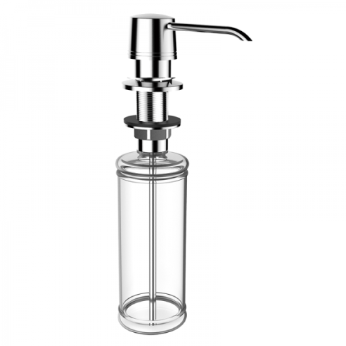built-in soap dispenser chrome for counter top mounting